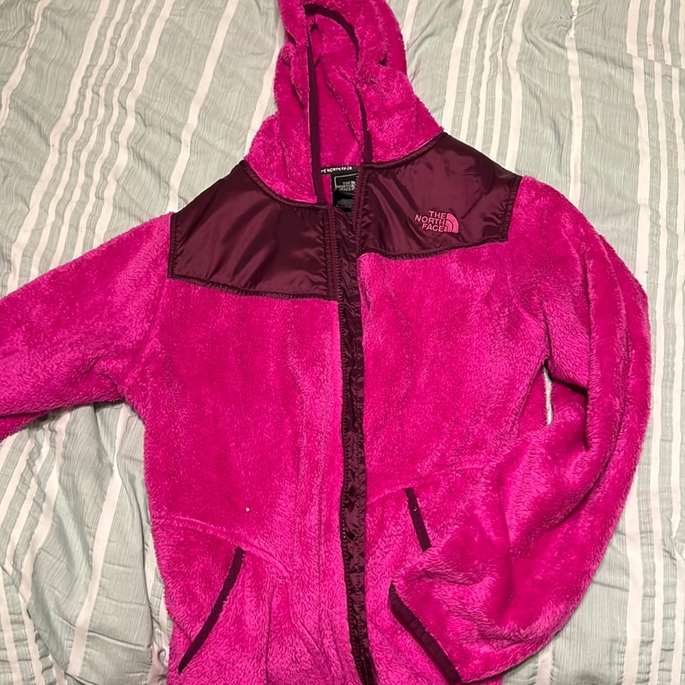 Hot Pink North face with Hood